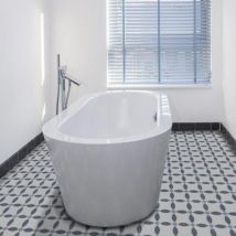 Carrelage Imitation Carreaux De Ciment La Madeleine 20x20 Chere Bleu - Les Carreaux De Jean
