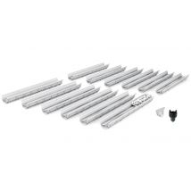 Mea - Système De Drainage Décoratif Decostone En Smc Avec Tôle Perforée En Acier Galvanisé Passage Piéton - (12x1m) Larg.utile 100mm