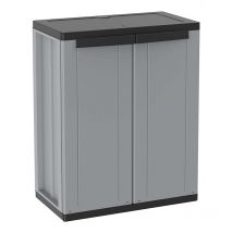 Terry - Armoire Basse En Plastique 2 Portes 1 Étagère Cm68x38 85h