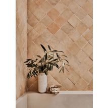 Hendaya - Zellige Marocain Artisanal - 10x10 cm - Naturel- HENDAYA
