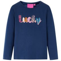 Vetonek - Camiseta Infantil De Manga Larga Azul Marino 128