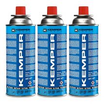 Pack De 3 Cartouches Gaz 227g Bouteille Gaz Butane Camping Réchaud Bbq Utilisation Facile Kemper