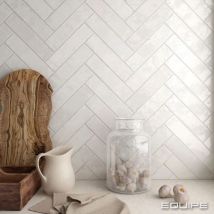 Carrelage Mural Effet Zellige Blanc Tribe 6x24,6cm Gypsum White - Les Carreaux De Jean
