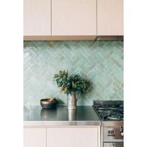 Hendaya - Bejmat véritable 5x15 Vert Aqua- HENDAYA