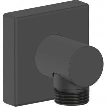 Duravit Coude De Raccordement Pour Flexible Noir Mat - Rosace Carrée - Uv0630011046