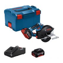 Bosch Professional - Scie Circulaire À Métaux 18v Ø136 Mm (2x5,0ah) Gkm 18v-50 En L-boxx - Bosch 06016b8002