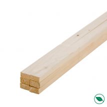 Forestea - Lot De 6 Tasseaux Sapin Rabotés 2400 X 34 X 18 Mm - Pefc 70%