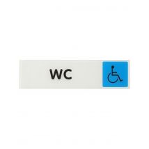 Thirard - Plaque De Signalisation Wc, Plexiglass Adhésif, 170x45mm
