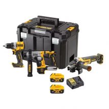 Dewalt - Pack 3 outils XR 18V (DCD800/DCH172/DCG405) BRUSHLESS + 2 batteries 5Ah + chargeur + coffret T-STAK - DEWALT - DCK2095D2T-QW
