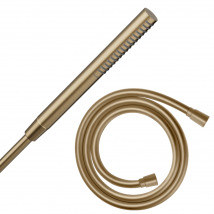 Pommeau De Douche Hansgrohe Pulsify S 100 Ecosmart Bronze Brossé + Flexible De Douche 1,60 M Hansgrohe Isiflex Bronze Brossé
