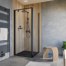 Schulte porte de douche pivotante avec porte latérale