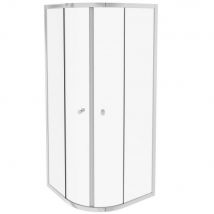 Jacob Delafon Paroi De Douche Quart De Rond Coulissant Serenity Chromé 90 Cm