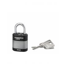 Thirard - Cadenas À Clé Fédéral Lock Protector, Extérieur, Acier, Double Verrouillage, 44mm, 2 Clés