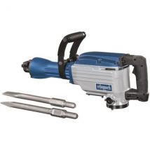 Marteau Piqueur Scheppach Ab1600 - 1600w, 50 Joules, 2 Burins Et Coffret Métallique