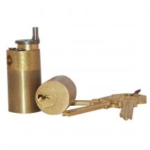 Iseo - Jeu de cylindres ZENITH pour serrure laiton poli 50mm - ISEO - 56370501S