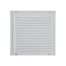 Renson 437 - Grille D'évacuation Extérieure En Aluminium - Renson - Blanc 200 X 200 Mm