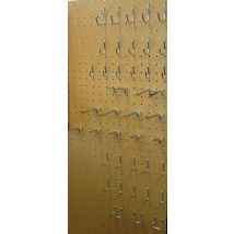 Mottez - Lot De 40 Crochets Universels Pour Panneau Perforé - B274b