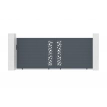 Casanoov - Portail coulissant 4m SUNNY H.160cm aluminium gris