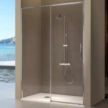 Kassandra - Paroi De Douche Fixe + Porte Coulissante Delta 179-181.6 Cm