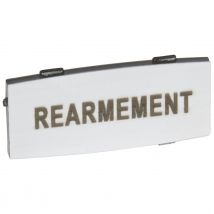 Etiquette Legrand Osmoz Aluminium Avec Texte Rearmement - Petit Modèle