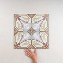 Carrelage Imitation Carreaux De Ciment Art Nouveau Decor 20x20 Viena Colour - Les Carreaux De Jean