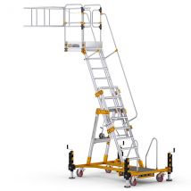 Matisere - Echelle camion-citerne 9 marches - Hauteur max. de travail 5.15m - Garde-corps 1.30 x 1.30m - YP300