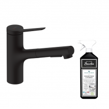 Robinet De Cuisine Avec Douchette Hansgrohe Zesis M33 150 2 Jets Noir Mat + Nettoyant Briochin