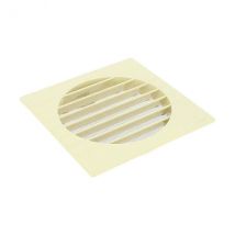 Nicoll Grille Extérieure Pour Tube Pvc Ø160 Sable Moustiquaire