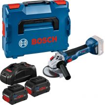 Meuleuse Angulaire 18v Gws 18v 10 + 2 Batteries Procore 5,5ah + Chargeur + Coffret L Boxx Bosch