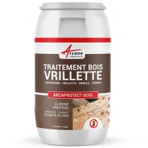 Traitement Bois Anti Vrillette Du Bois : Traitement Des Bois, Charpente, Ossature Intérieur Ou Extérieur - 200 L - Arcane Industries