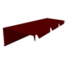 Dhaze - 2 Faitages Plq Acier 0.63mm Sur Mur Rouge 2.1m