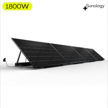 Sunology Play2 - Kit 4 Panneaux Solaires Complet 1800w Bifacial – 4 Stations Solaire Livrées Totalement Assemblées – Installation Au Sol Ou Au Mur