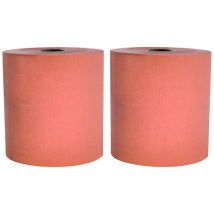 Lot 2 Bobines Pure Ouate Chamois - 800 Formats 20.9 X 23 Cm - Mp Hygiene
