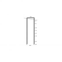 Alsafix - 1 450 agrafes WP-130 INOX - 27 x 130 x D. 2