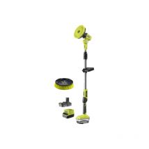 Pack Ryobi - Brosse Motorisée Télescopique R18tps-120g - 18v One+ - 1 Batterie 2.0ah - 1 Chargeur - Tête De Brosse Maison Et Mobilier De Jardin
