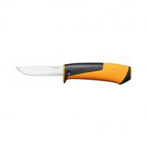 Fiskars - Couteau Multi-usages Fourreau - Aiguiseur Intégré - Surface De Frappe