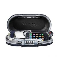 Master Lock Mini-coffre De Rangement Portable Pour Voyage Avec Cable De Securite - Noir