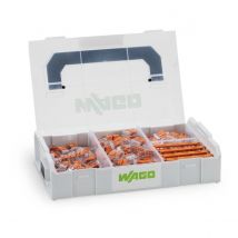 Valise 130 Mini Bornes De Connexion N1 S221 + 5 Gelbox + Testeur De Tension - Wago