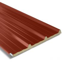 Bacacier - Panneau Sandwich Pour Couverture Isolée 2200x1000 Mm Axel Plus | Rouge Tuile | Ral 8012