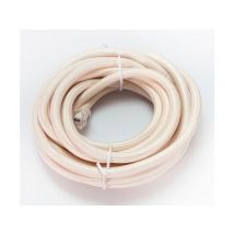 Bricoman - Câble Tissu Rond, Rose Ballerine, 3m