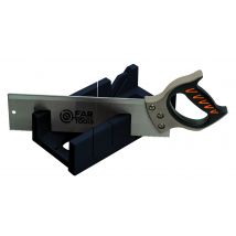 Fartools - Scie À Onglet Manuelle 340x80mm (9tpi) Avec Boite
