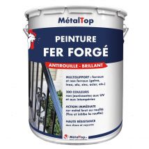 Peinture Fer Forge - Metaltop - Vert Bouteille - Ral 6007 - Pot 1l