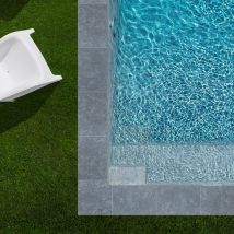 Kit Complet | Margelles Pour Piscine 6x3m En Pierre Egypte Gris (+ Colle, Joint, Hydrofuge ...) - Ro'ma Nature