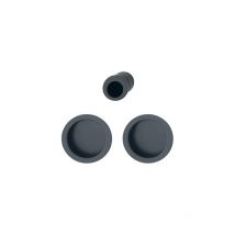 Hoppe - Serrure pour portes coulissantes - Axe : - - Décor : Noir mat - Modèle : Poignées cuvettes - Pour porte d'épaisseur : 3