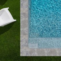 Kit Complet | Margelles Pour Piscine 6x3m En Travertin Gris (+ Colle, Joint, Hydrofuge ...) - Ro'ma Nature