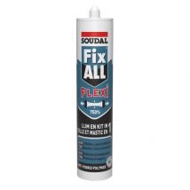 Soudal - Mastic-colle polymère hybride Fix ALL Flexi gris cartouche 290ml - SOUDAL - 105030