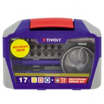 Coffret 17 Pièces Ouverture Et Réparation Appareils Hi-tech Compatible Iphone Tivoly