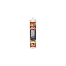 Soudal - Silicone Gris MENUISERIE fenêtres et vitres snjf - 280 ml