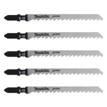 Lot De 5 Lames Makita A-85640 Pour Scie Sauteuse (bois, Contre-plaqué Et Pvc) (5 À 65mm)