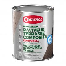 Raviveur, Protection Teintée Pour Terrasse Composite Owatrol Compoxell Brun (ow7) 1 Litre